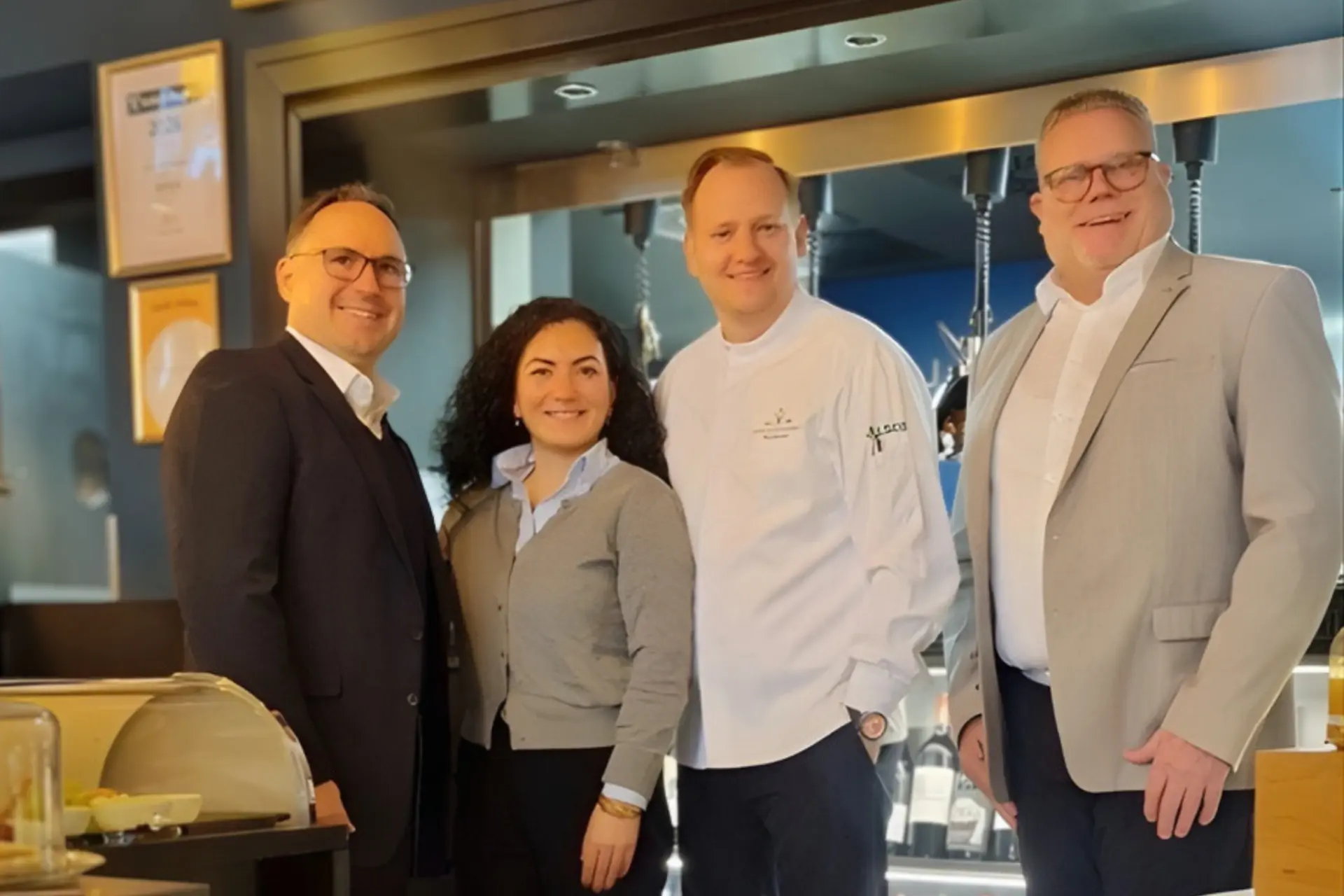 Jan Schultze-Bernd (Alsco), Binnaz Kulga (Alsco), Jan-Diekjobst und René Schneider (Alsco)